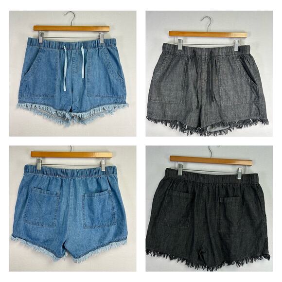 Woman's Pull On Shorts Bundle - Size XL Casual Normcore Boho - Picture 1 of 13